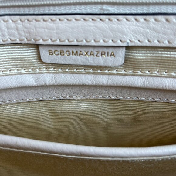 BCBGMaxAzria Red, Cream, and Black/DeepNave Calfskin Tote AMAZING CONDITION! - Picture 6 of 12